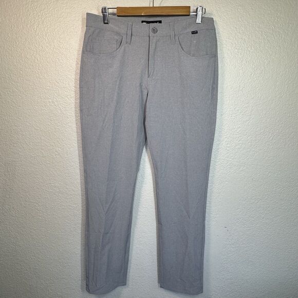 Travis Mathew Pants Men 33x32 Gray Beckladdium Golf Lightweight Outdoor Active - Picture 1 of 9
